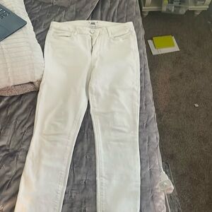 Paige white skinny jeans